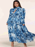 Blue Floral maxi dress